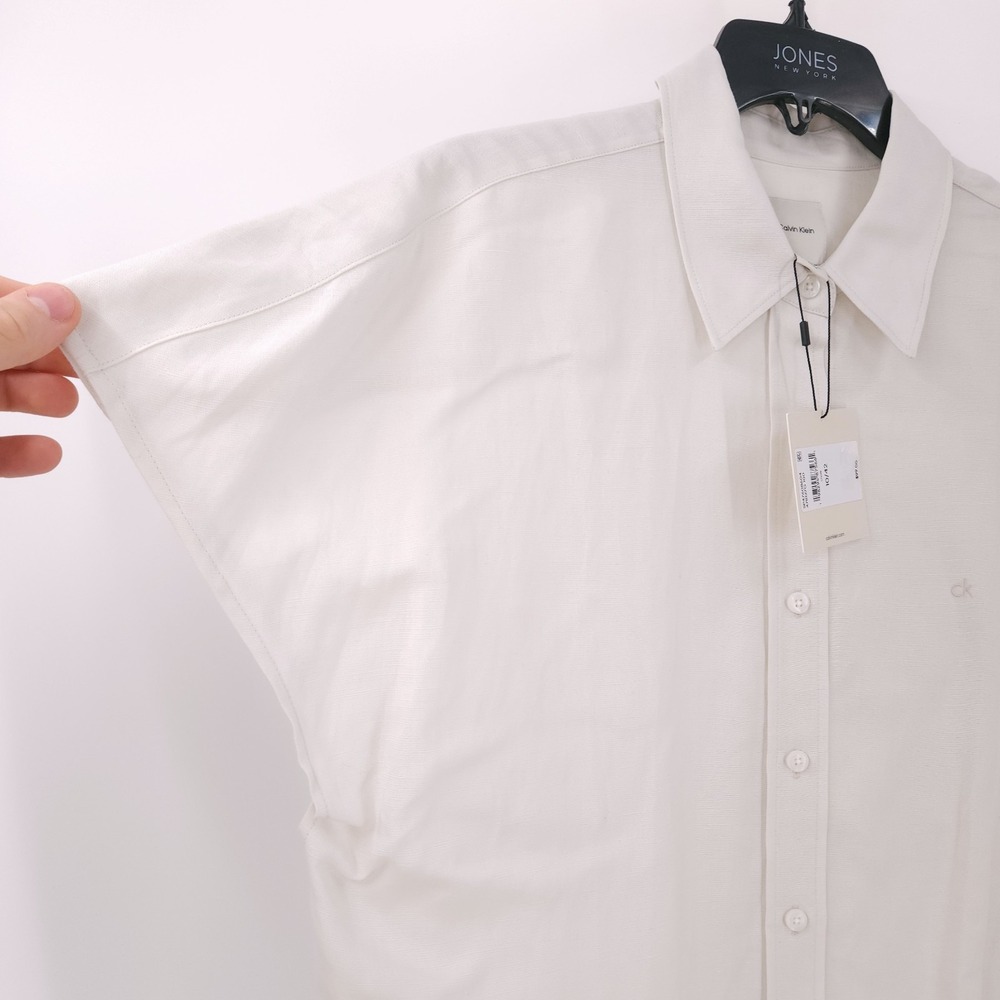 Calvin Klein Button Up Collared Short Sleeve Shir… - image 5